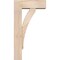 Ekena Millwork Thorton Block Smooth Bracket w/ Offset Brace, Douglas Fir, 5 1/2"W x 14"D x 26"H BKT0604X14X26THR05SDF - alternate 4